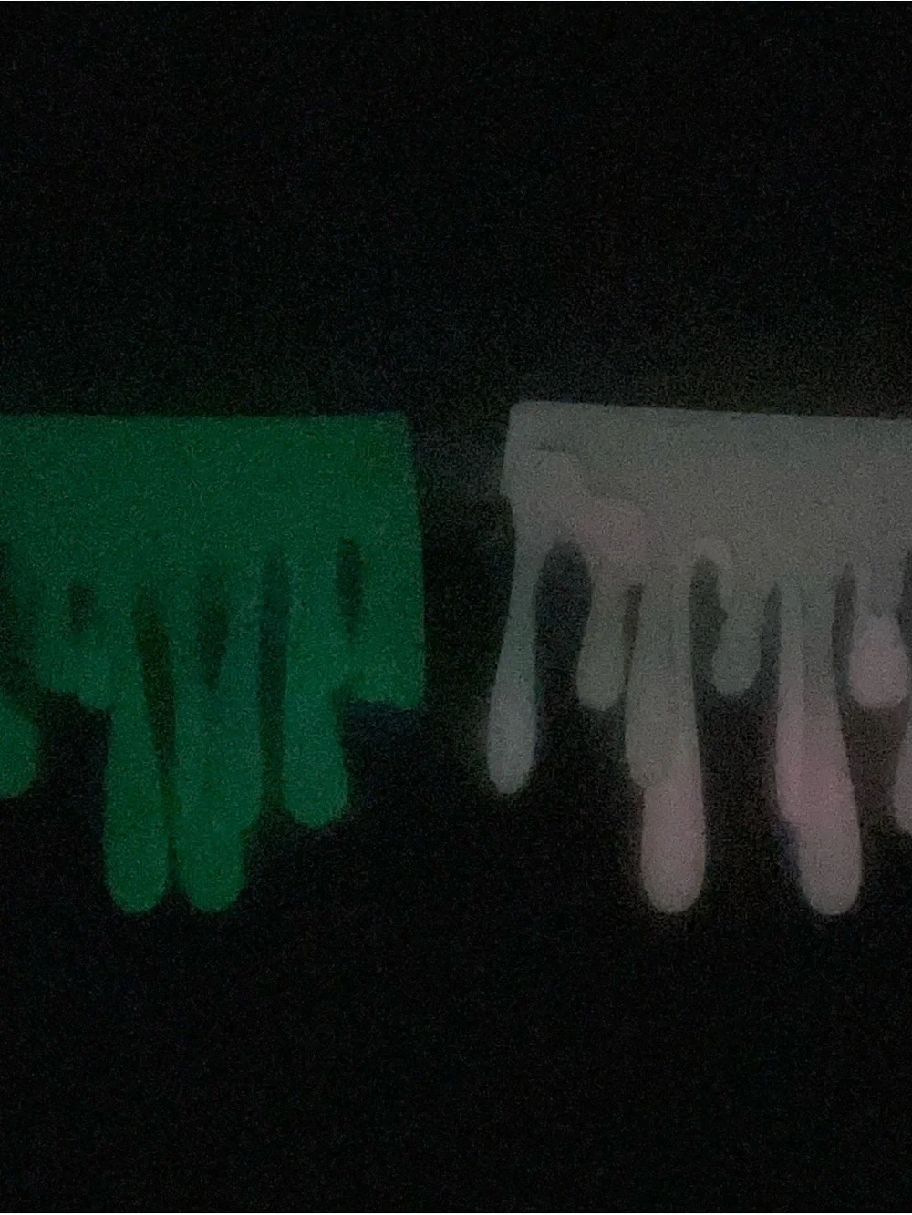 Set of 2 Target Bullseye Halloween Glow in the Dark Slime Tumbler Cup Sleeves